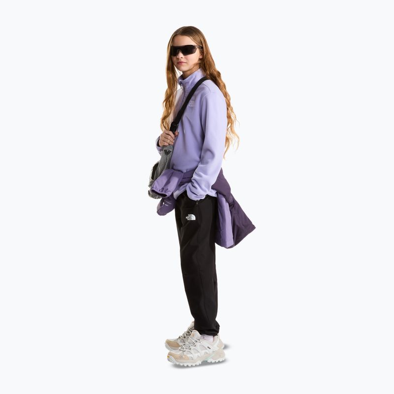 Kinder Fleecejacke The North Face Teen Glacier 1/4 Zip pale plum 2