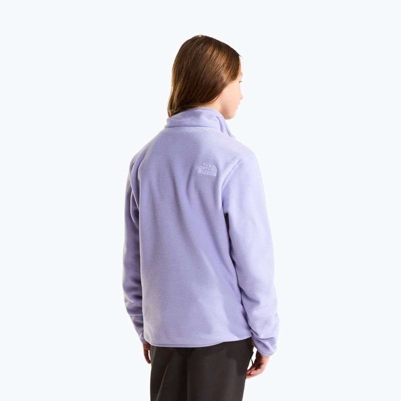Kinder Fleecejacke The North Face Teen Glacier 1/4 Zip pale plum 3