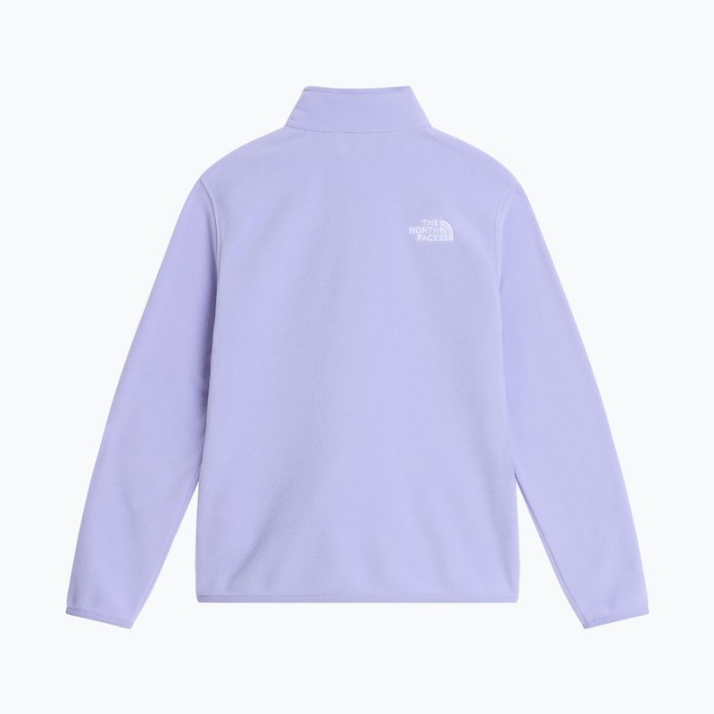 Kinder Fleecejacke The North Face Teen Glacier 1/4 Zip pale plum 5