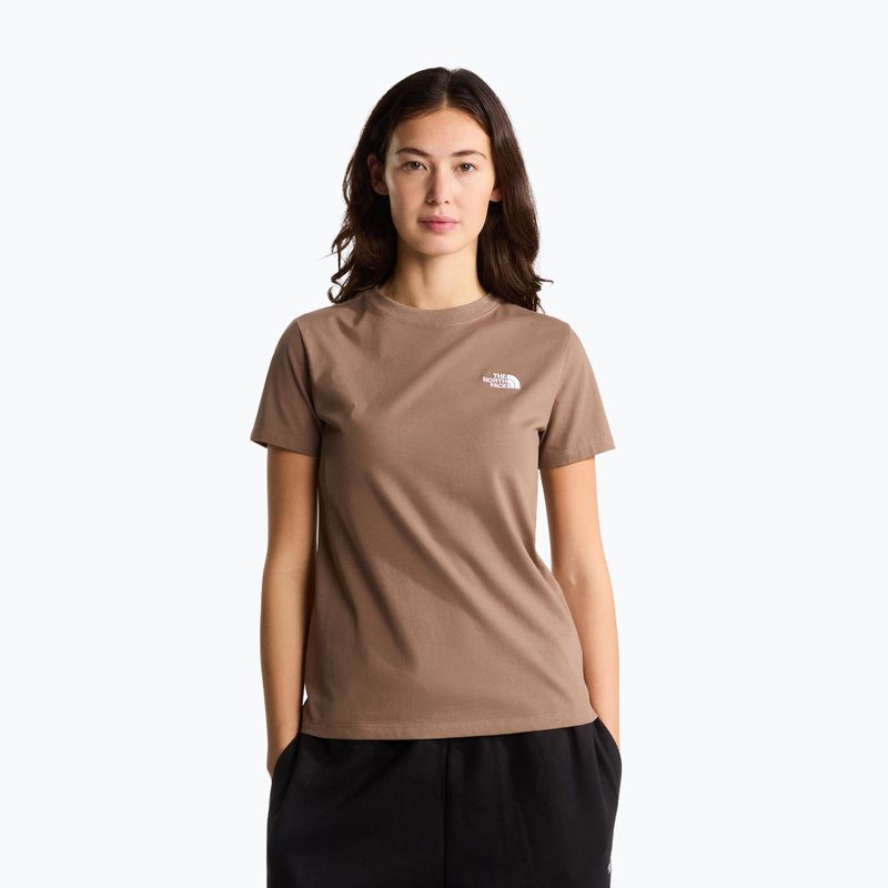 Damen-T-Shirt The North Face Evolution Simple Dome Slim SS garnet