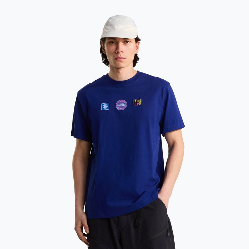 Herren-Shirt The North Face Explorer Badges RLX Tee Graphic bold blue