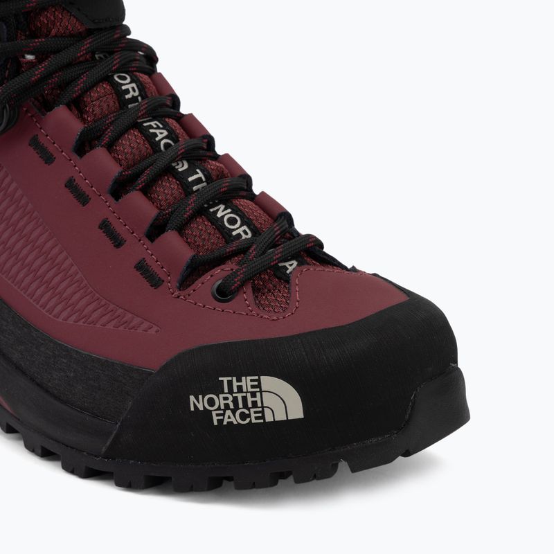 Damen Approach-Schuhe The North Face Verto Alpine Mid GTX burgundy crush/tnf black 7