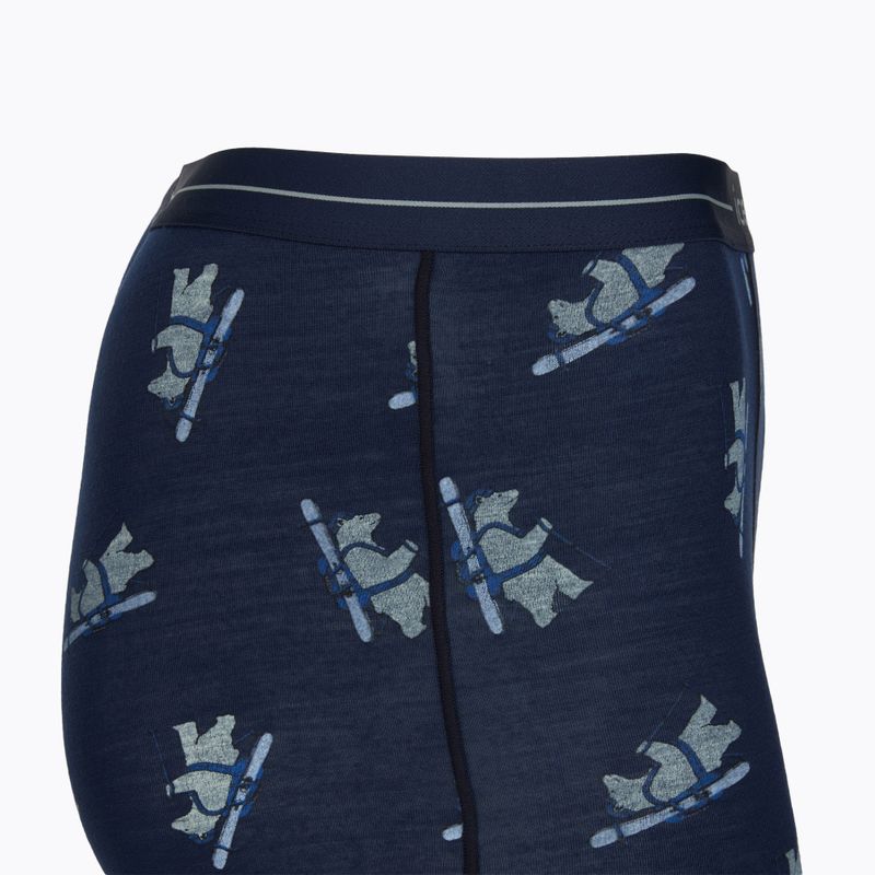 Thermo-Boxershorts für Herren Icebreaker Merino 150 Anatomica BearTour AOP Boxers midnight navy 3