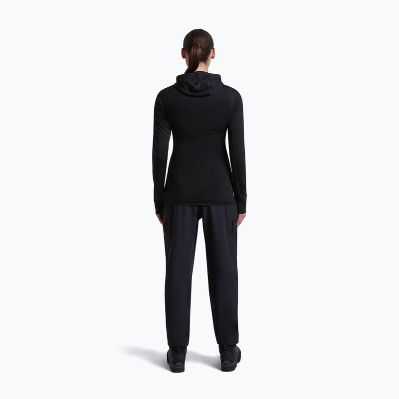 Damen-Trekkingsweatshirt Icebreaker Merino 200 Realfleece Descender Half Zip Hoodie black 5