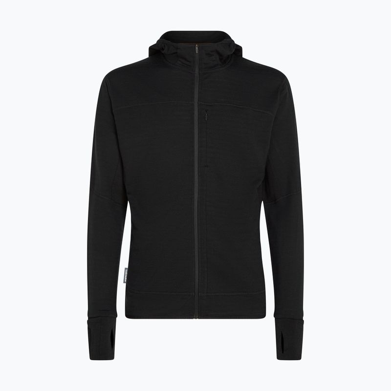 Herren-Trekkingsweatshirt Icebreaker Merino 300 Realfleece Descender Zip Hoodie black 10