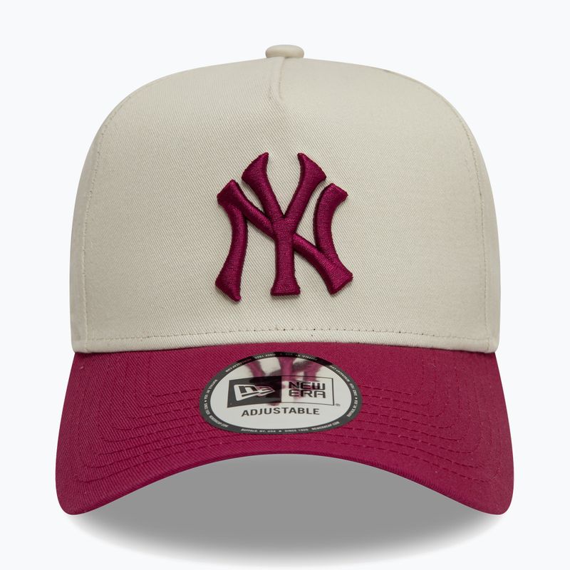 Neue Era WS Patch Eframe New York Yankees Baseballmütze hellbeige 2