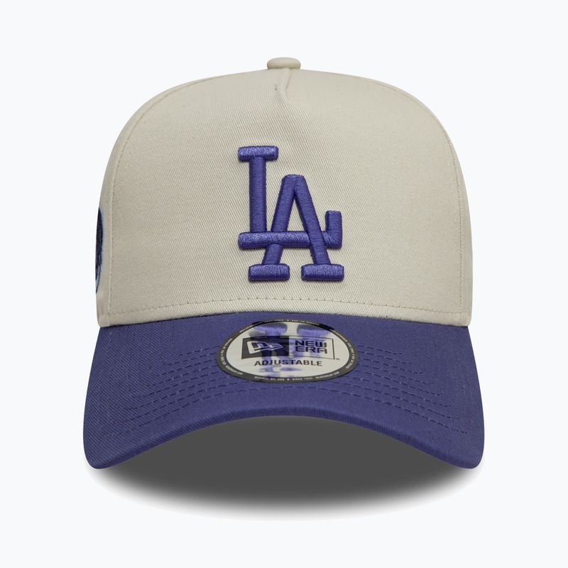 Neue Ära WS Patch Eframe Los Angeles Dodgers Baseballmütze hellbeige 2