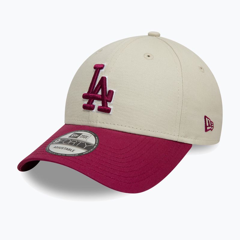 Neue Ära WS Patch 9Forty Los Angeles Dodgers Baseballmütze hellbeige 3