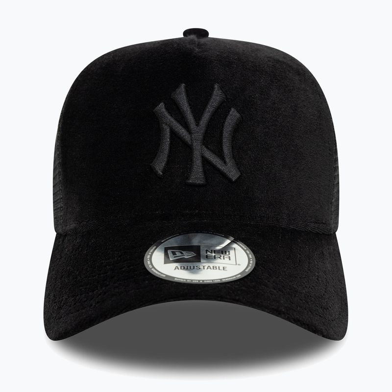 New Era Diamante Velour Trucker Baseballkappe New York Yankees schwarz 3