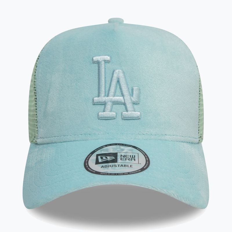Neue Ära Velours Trucker Los Angeles Dodgers grün pstl Baseballmütze 3