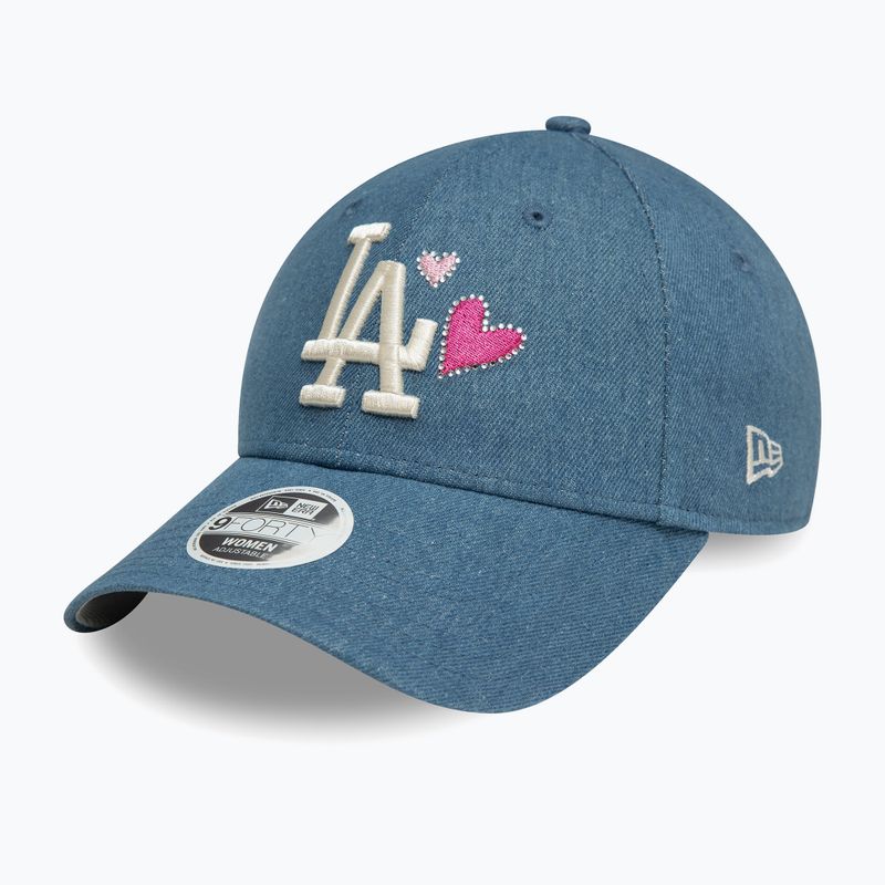 Damen New Era Denim Icon 9Forty Los Angeles Dodgers Baseballkappe navy 3