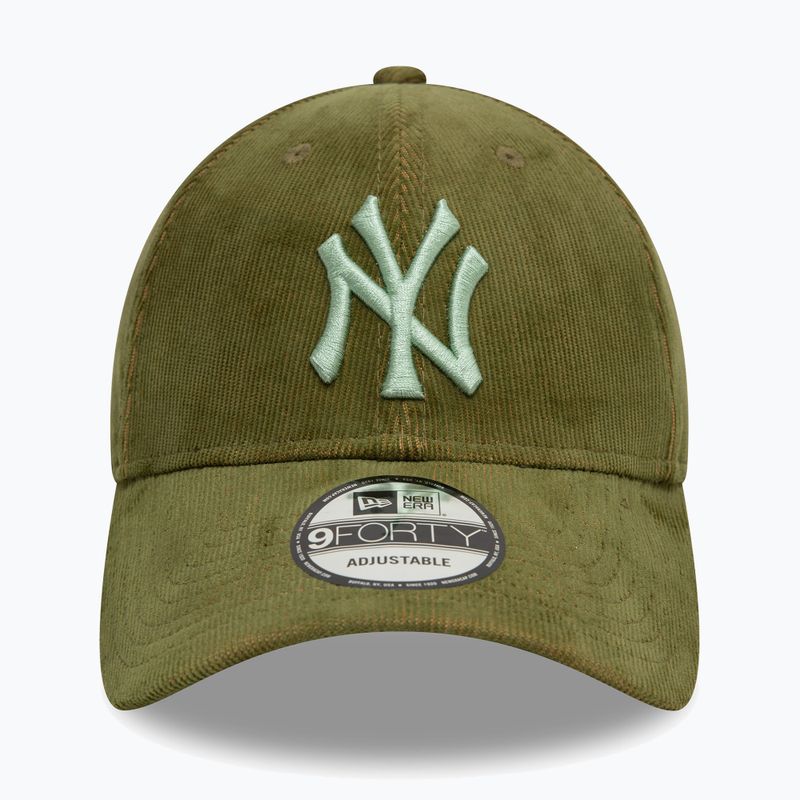 New Era Two Tone Cord 9Forty New York Yankees Baseballmütze dunkelgrün 2