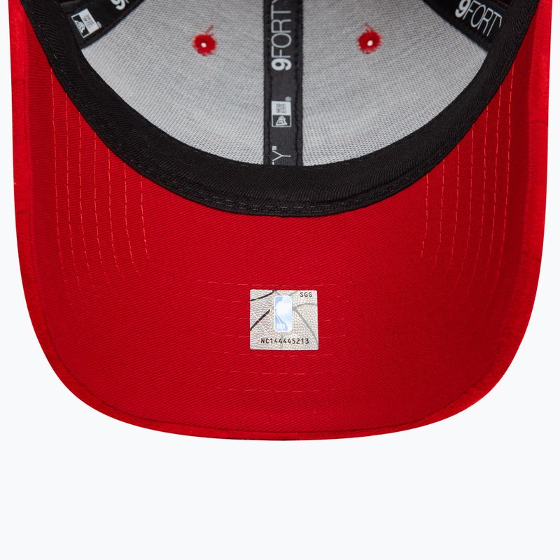 Neue Era Tonal Check 9Forty Chicago Bulls Baseballkappe rot 5