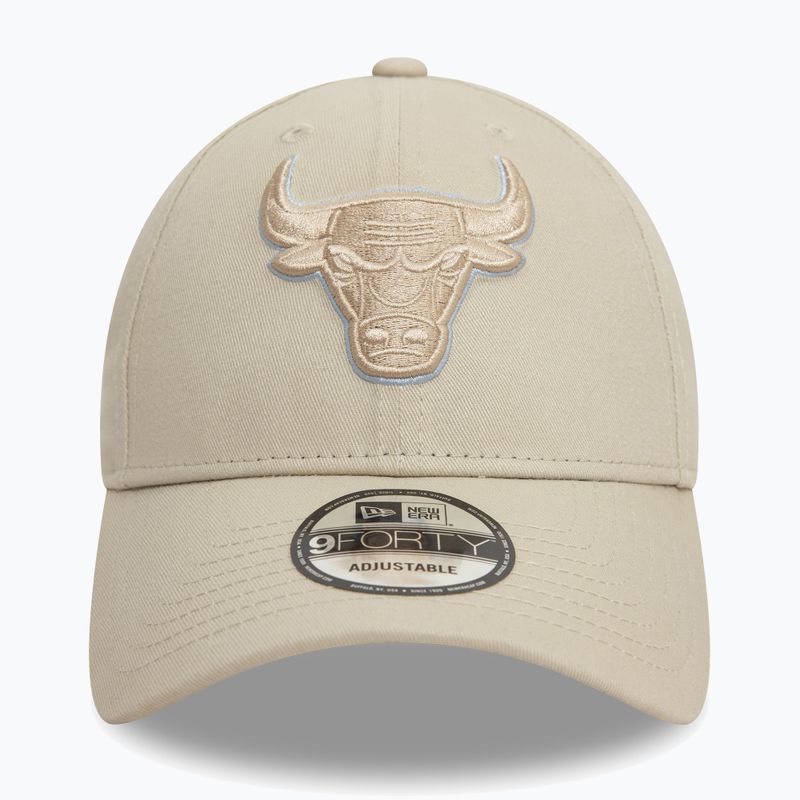 New Era Team Outline 9Forty Bulls hellbeige Baseballkappe 2