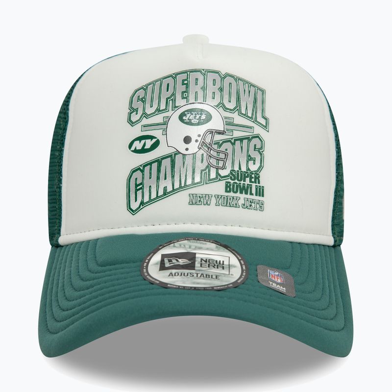 Neue Era Superbowl Trucker Kappe New York Jets grün med 3