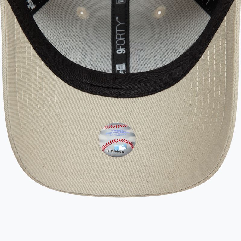 New Era Side Patch 9Forty Los Angeles Dodgers Baseballkappe hellbeige 5