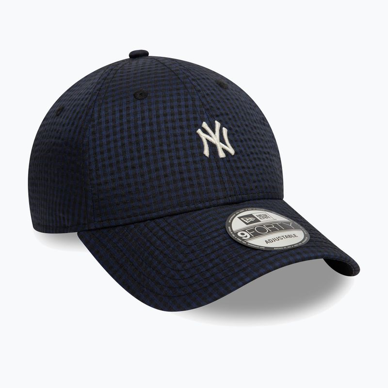 New Era Seersucker 9Forty New York Yankees Marine Baseballmütze