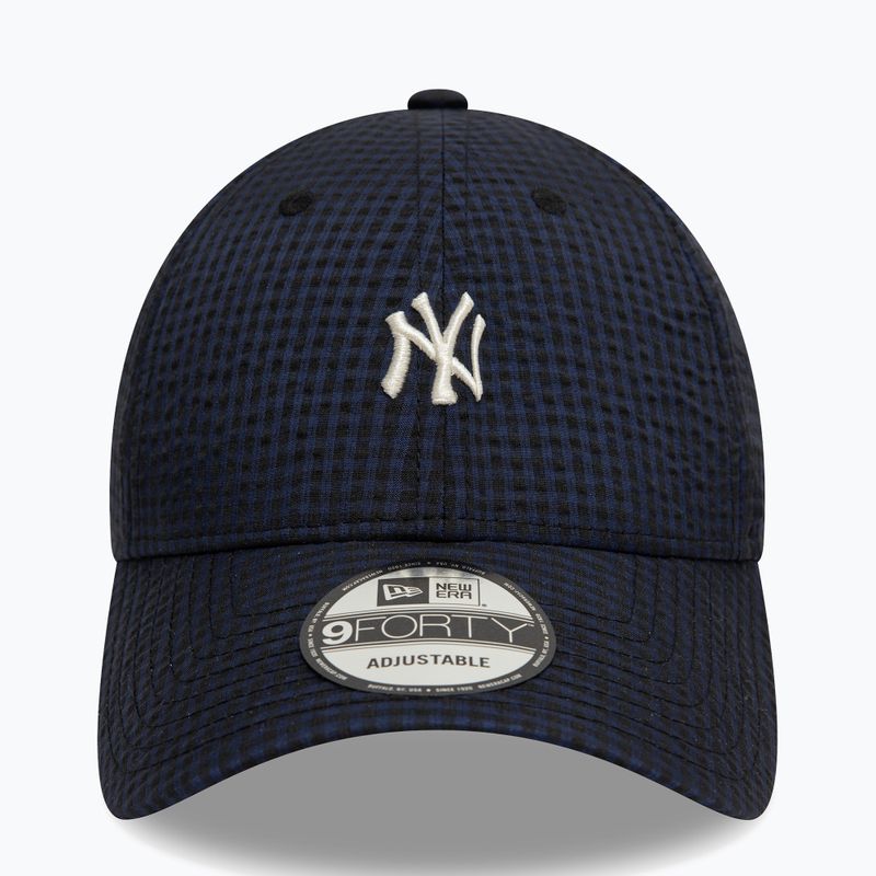 New Era Seersucker 9Forty New York Yankees Marine Baseballmütze 2