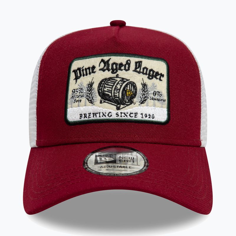 Neue Era NE Vintage Trucker Baseballkappe dunkelrot 2