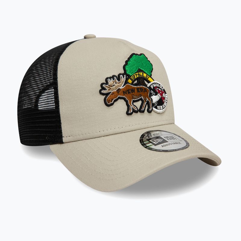 Neue Era NE Outdoor Patch Trucker hellbeige Baseballmütze