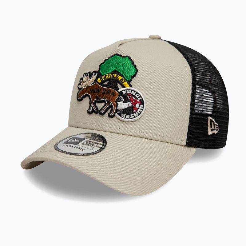 Neue Era NE Outdoor Patch Trucker hellbeige Baseballmütze 3