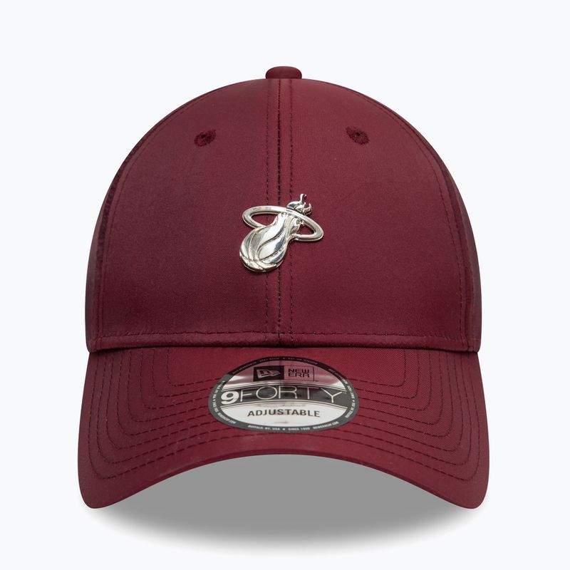 Neue Ära NBA Tech 9Forty Maiami Heat dunkelrot Baseballkappe 2