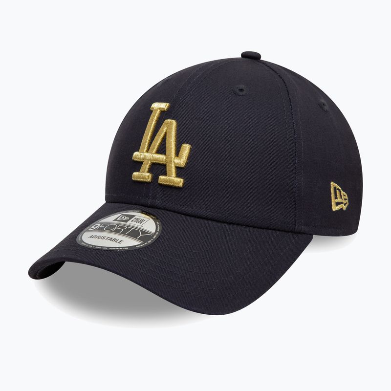 Neue Era Metallic 9Forty Los Angeles Dodgers Baseballkappe Marine 3