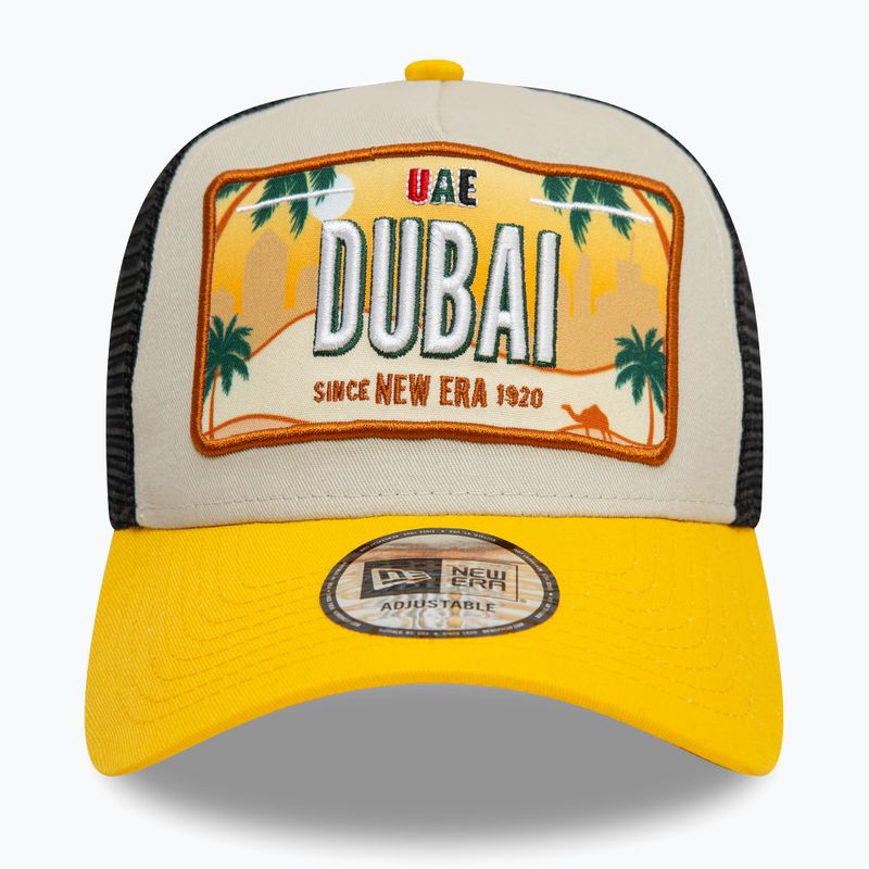 New Era Licence Plate Los Angeles Trucker hellbeige Baseballmütze 3