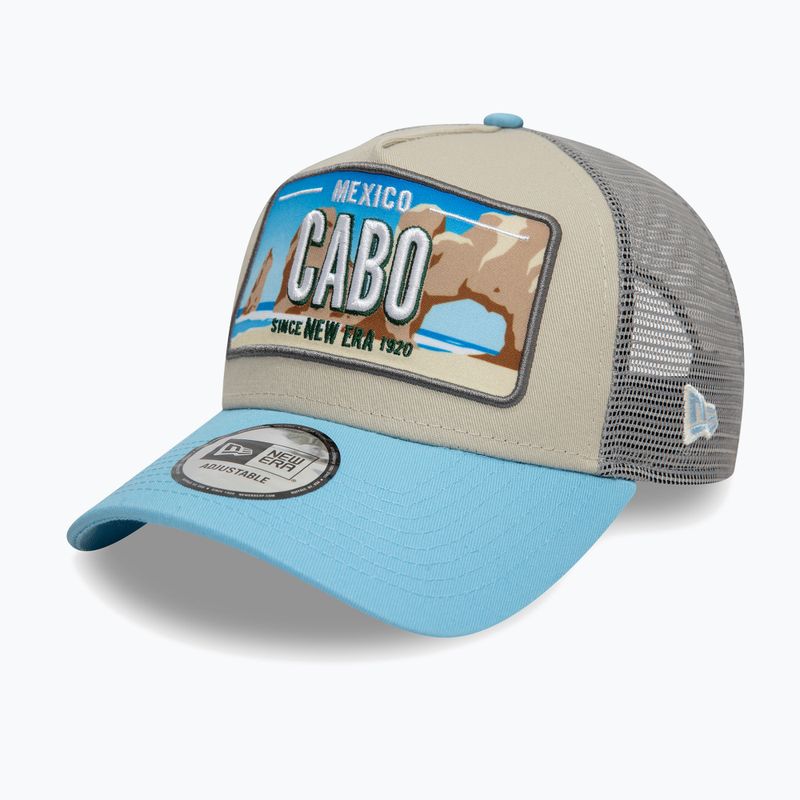 New Era Licence Plate Los Angeles Trucker hellbeige Baseballmütze 3