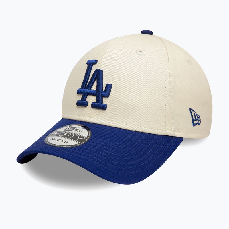 Neue Era Colourblock 9Forty Los Angeles Dodgers Baseballkappe hellbeige 3