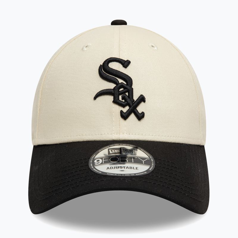 Neue Era Colourblock 9Forty Chicago White Sox Baseballmütze hellbeige 2