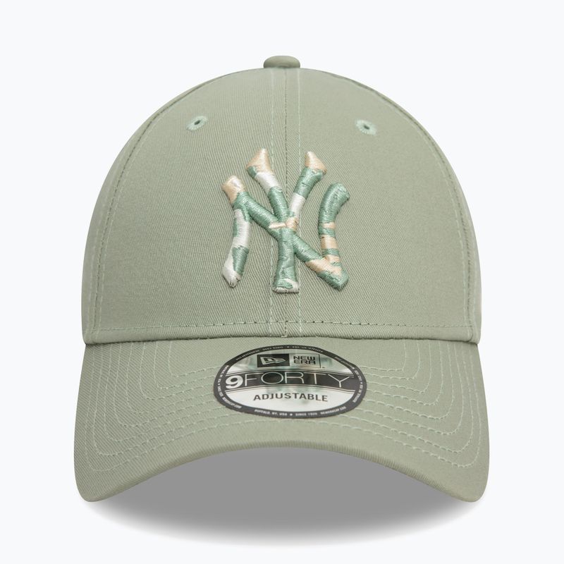 New Era Camo Infill 9Forty New York Yankees grün Pastell Baseballmütze 2