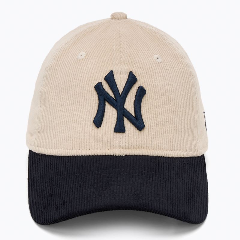 Neue Era Block Cord 9Twenty New York Yankees Baseballmütze hellbeige 2