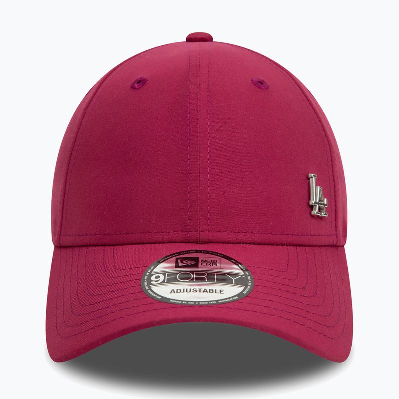 New Era Flawless 9Forty Los Angeles Dodgers Baseballkappe dunkelrot 2