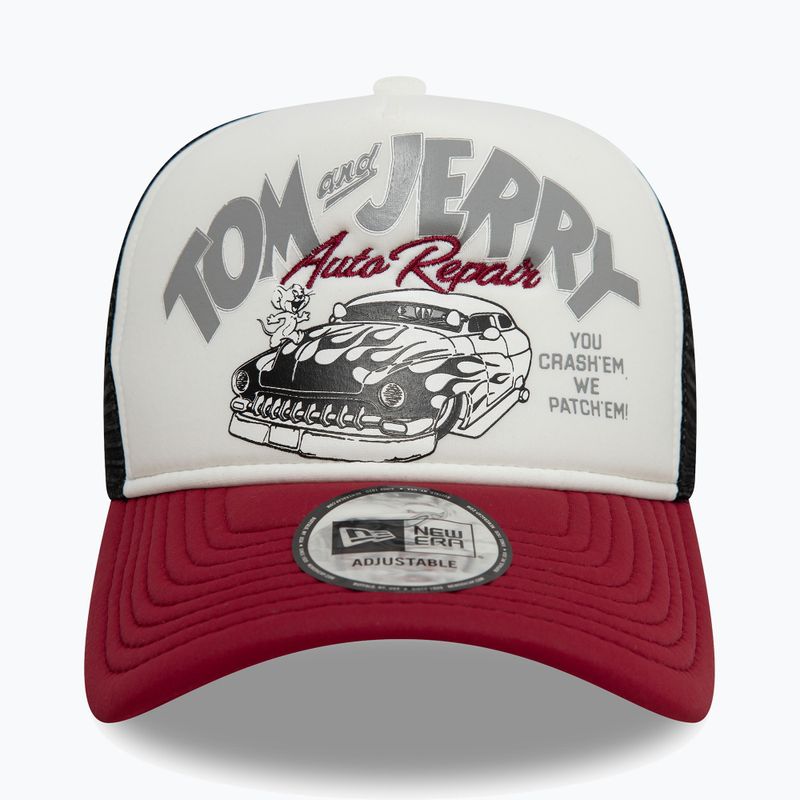 New Era Tom und Jerry Trucker dunkelrot Baseballmütze 2