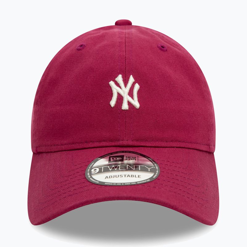 New Era Mini Washed 9Twenty New York Yankees dunkelrot Baseballkappe 3