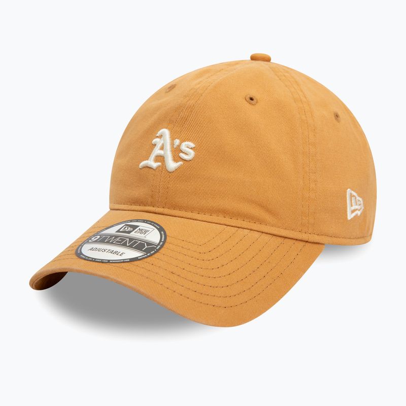 Neue Ära Mini gewaschen 9Twenty Oakland Athletics dunkel beige Baseballmütze 2