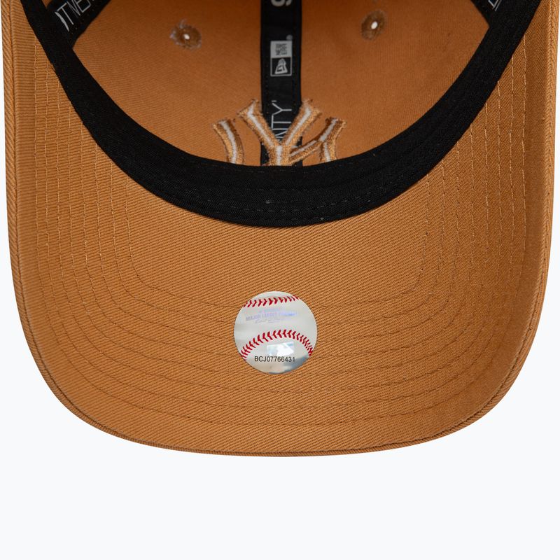 Neue Era Liga wesentliche 920 New York Yankees dunkel beige Baseballmütze 5