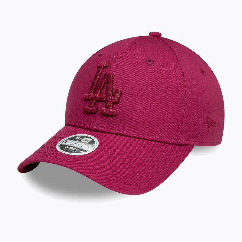 Neue Era Metallic Logo 9Forty Los Angeles Dodgers Baseballkappe dunkelrot 2