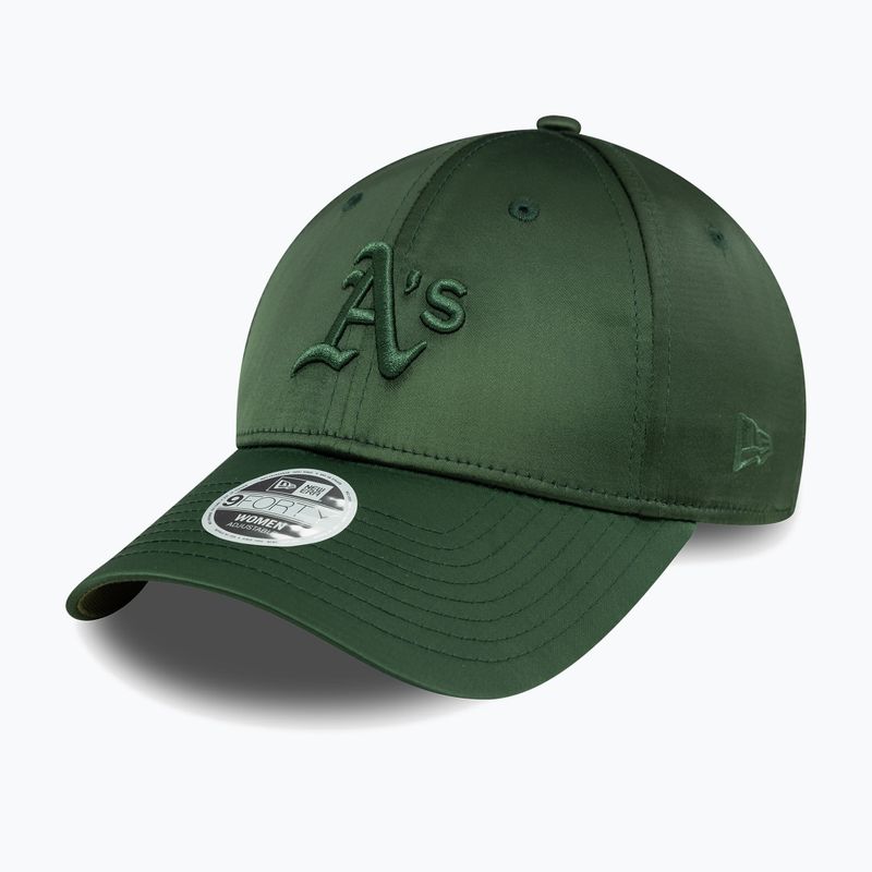 Neue Era Satin 9Forty Oakland Athletics Baseballmütze dunkelgrün 2