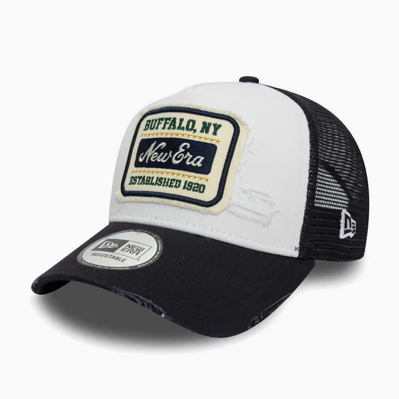 Neue Era NE Patch Distressed Trucker Kappe weiß 3