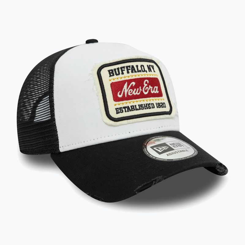 Neue Era NE Patch Distress Trucker Kappe weiß