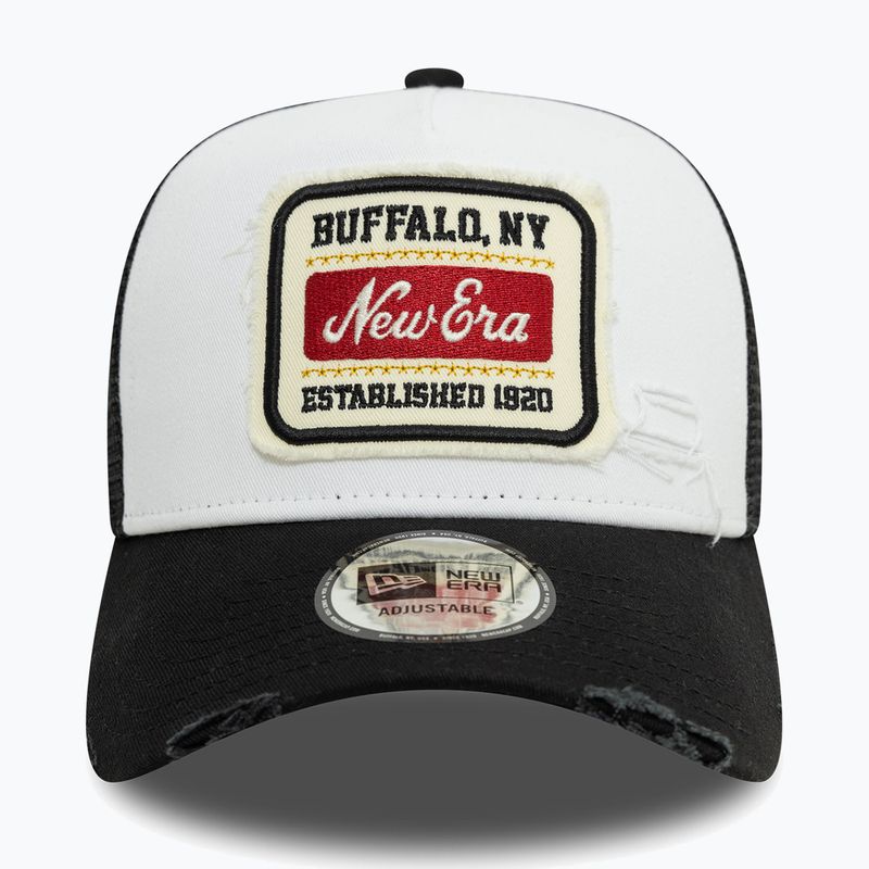 Neue Era NE Patch Distress Trucker Kappe weiß 2