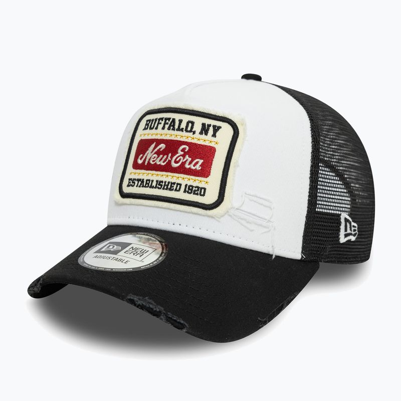 Neue Era NE Patch Distress Trucker Kappe weiß 3