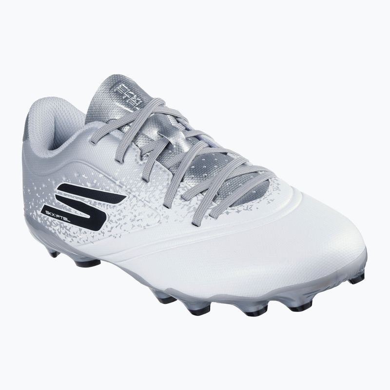 Fußballschuhe Kinder SKECHERS Razor 1.5 Youth Jr FG white/silver 8
