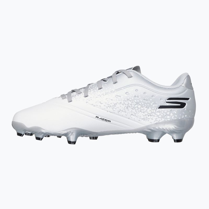 Fußballschuhe Kinder SKECHERS Razor 1.5 Youth Jr FG white/silver 10