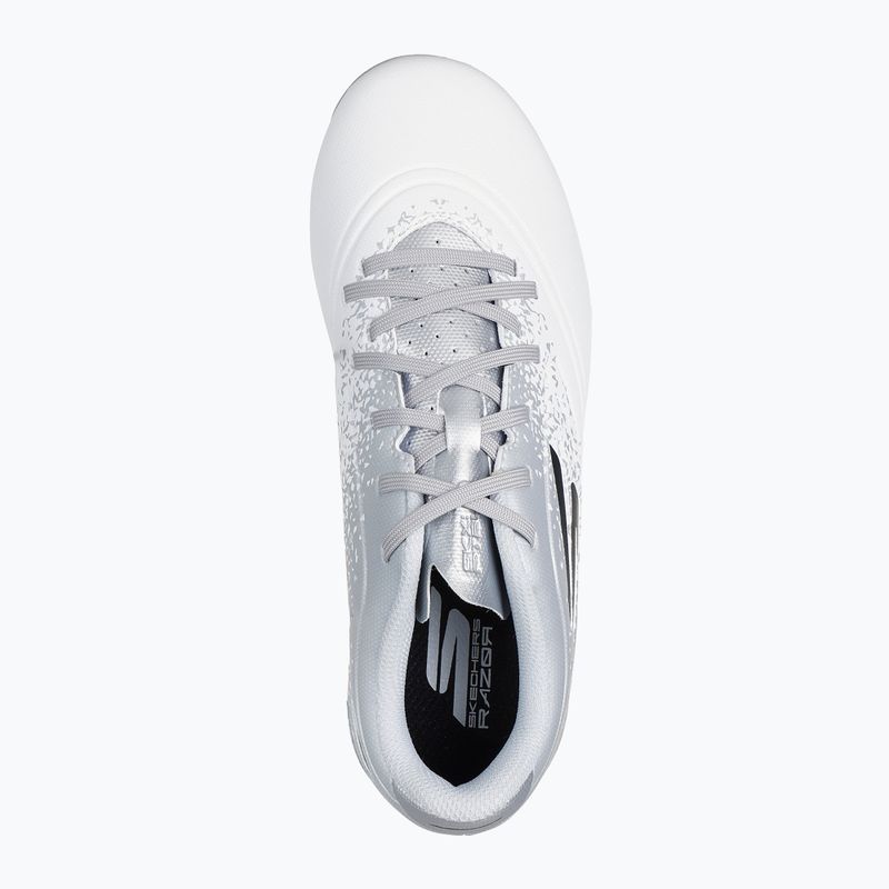 Fußballschuhe Kinder SKECHERS Razor 1.5 Youth Jr FG white/silver 11