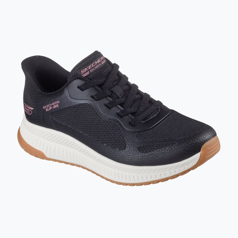 Schuhe Damen SKECHERS Bobs Squad 4 Staple Look black 3