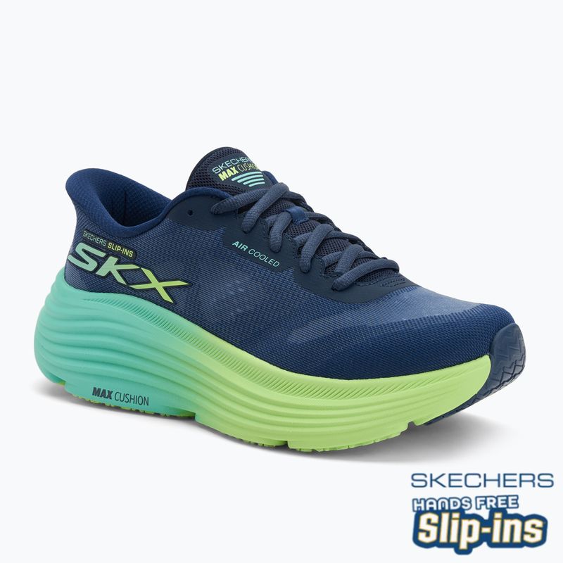Laufschuhe Herren Damen SKECHERS Max Cushioning Endeavour Hallandale navy/lime