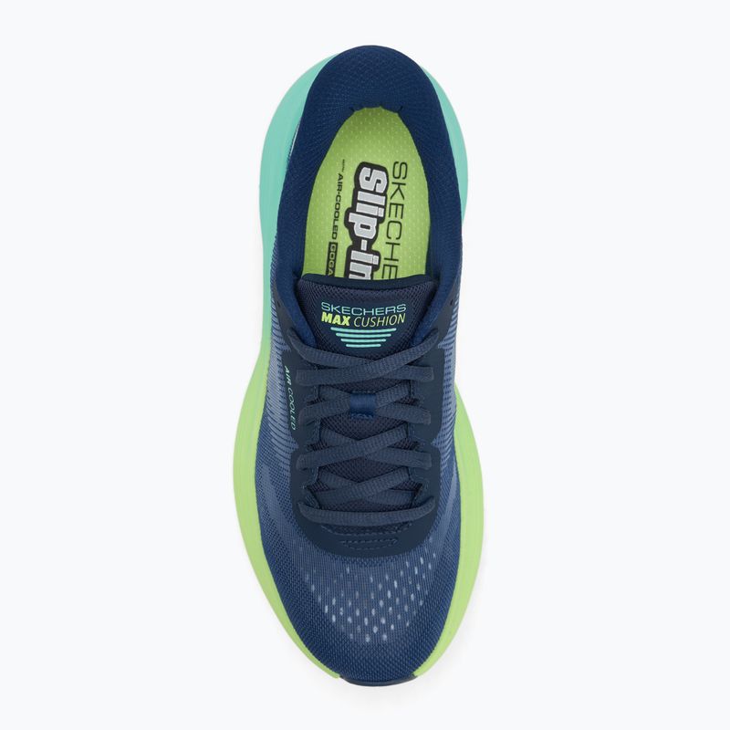 Laufschuhe Herren Damen SKECHERS Max Cushioning Endeavour Hallandale navy/lime 5